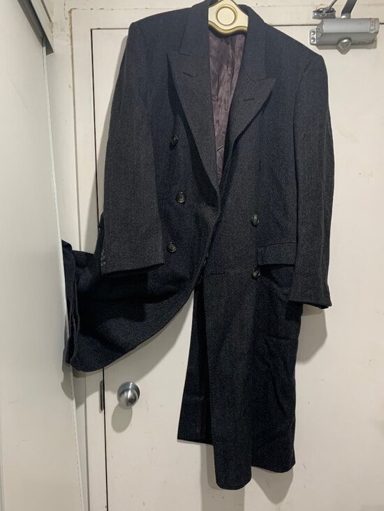 VINTAGE GARVEY'S MEN'S SHOP GENUINE WEST OF ENGLAND WOOL TRENCH COATS SIZE 42/L - Picture 5 of 15